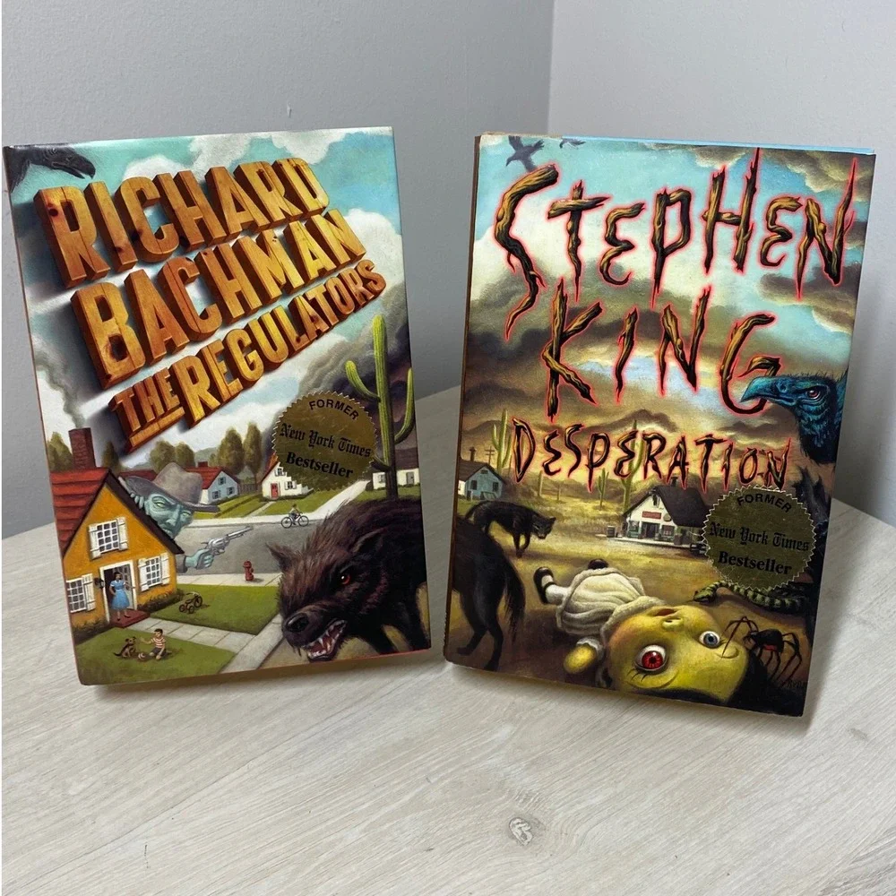 Stephen King Desperation Richard Bachman The Regulators HB Book Set 1996 1st Ed.